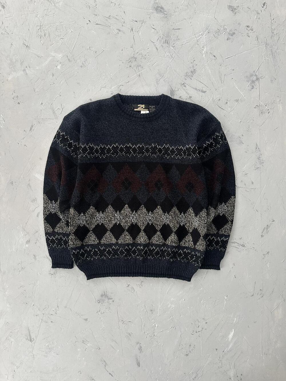Vintage 90's multicoloured knit sweater
